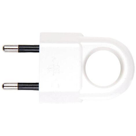 Clavija bipolar con agarre ergonomico 4mm Blanco GSC 000201276
