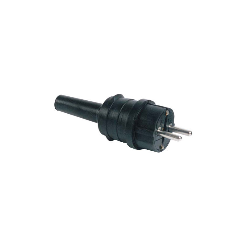 

Clavija bipolar extra larga de goma flexible con TT 250V 16A (F-Bright 1100150)