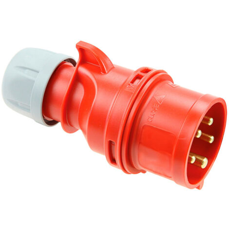 Clavija Cetac 3P+N+T 16A 400V IP44 Roja Solera