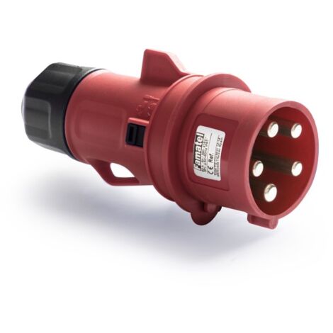 Clavija cetac elec 16a/380-415v 3p+n+t pol/abs ro famat