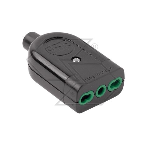 Clavija de 2 polos + toma de tierra 16A 220V 2 polos paso ancho y estrecho