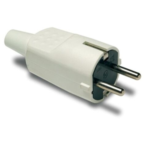 Clavija elec 4,8mm/30x97x37 16a-250v tt pvc bl famat