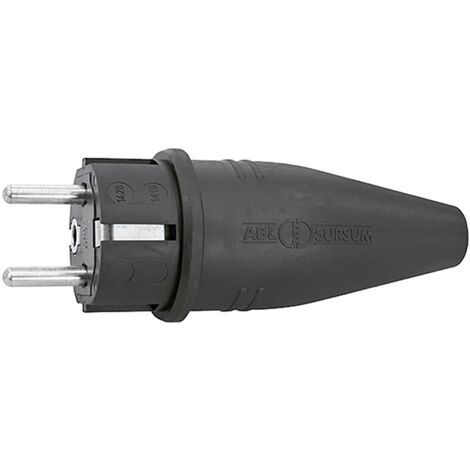 CLAVIJA IND GOMA TT 16A IP44 NEG - 4,8 MM