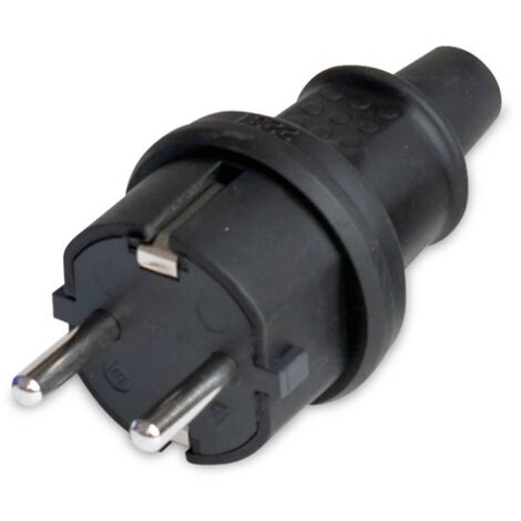 Clavija industrial bipolar 4.8mm Negro GSC 000200624