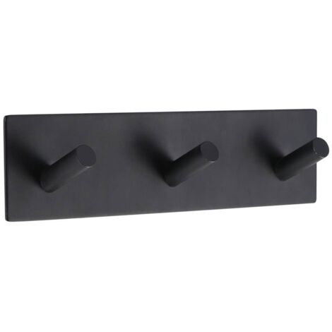 Clavija metálica triple pintada de 3 m - negra - Tendance
