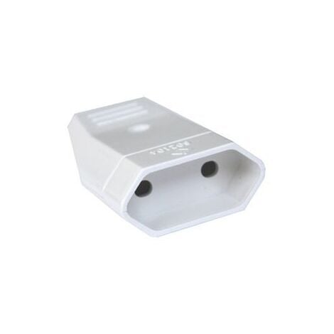 Clavija Red Electrica Hembra 4mm 10a/250v Color Blanco 9258