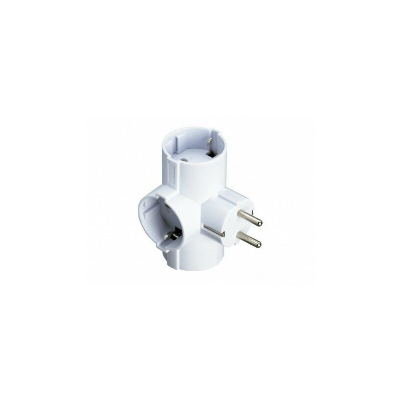

Clavija Schuko Tt Lateral Triple 16A. Blanca
