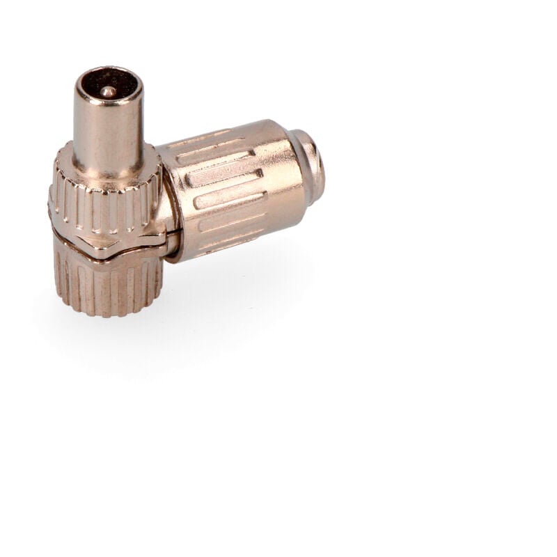 

EDM Clavija tv acodada metalica 9,5mm