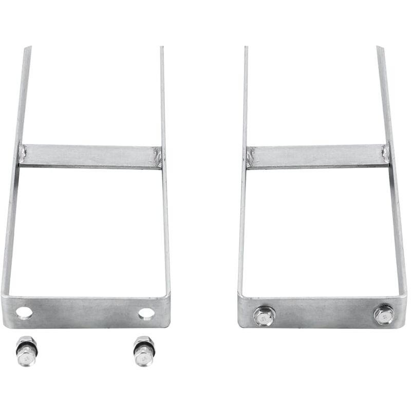 

Clavijas de tierras para valla de WPC 2 unidades acero 40 cm