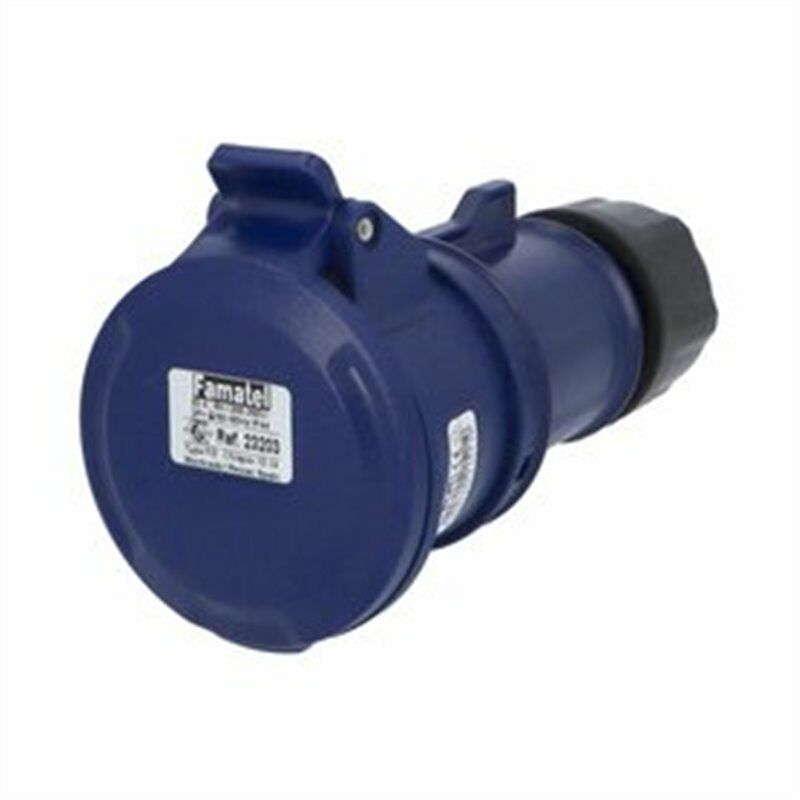 

BASE IP44 S.11 32A-220/240V 2P+T 6 Hs.
