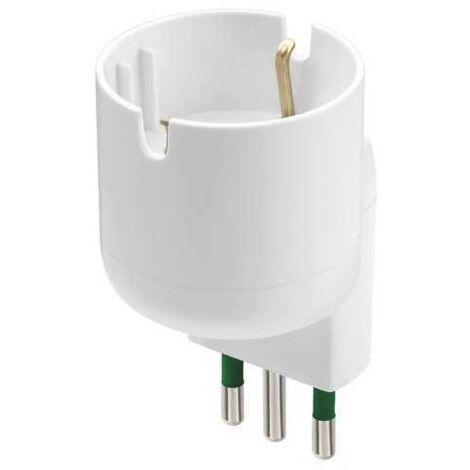 Clavijas y enchufes adaptadores Vimar color blanco RI.00304.B
