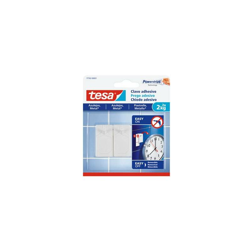 

Clavo adhesivo SMS Removible Azulejos (2 clavos 6 tiras) - Tesa Tape