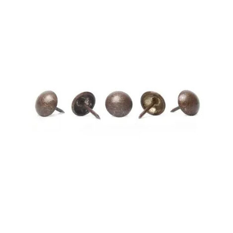 Clavo de tapicería de bronce antiguo de 10 mm, 46gramos.