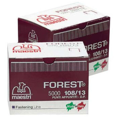 Clavos metálicos Forest para pistola de grapas 108/13, paquete de 5000 piezas