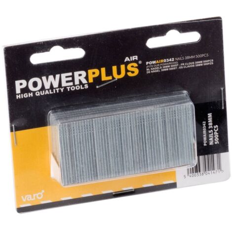 Clavos para clavadora Varo powair0342 38 mm 500 uds