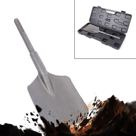 Clay Spade Bit Chisel SDS Max Tile Lifter Floor Scraper Ceramic Breakers Silver