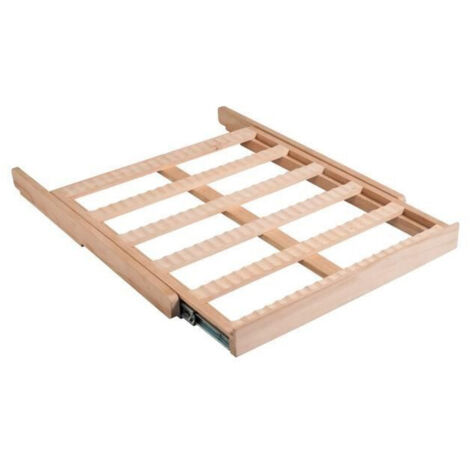 Clayette CLATRAD10 multi formats de type coulissante, bois naturel (hêtre) - La Sommelière