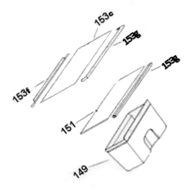 Clayette, étagère bac à légumes (repère n°151)