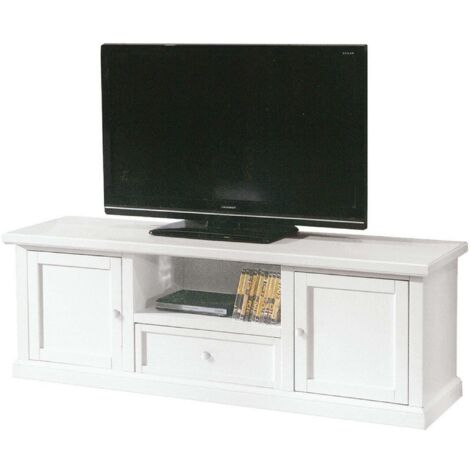CLAYTON - mobile porta tv in legno massello cm 45 x 160 x 56 h