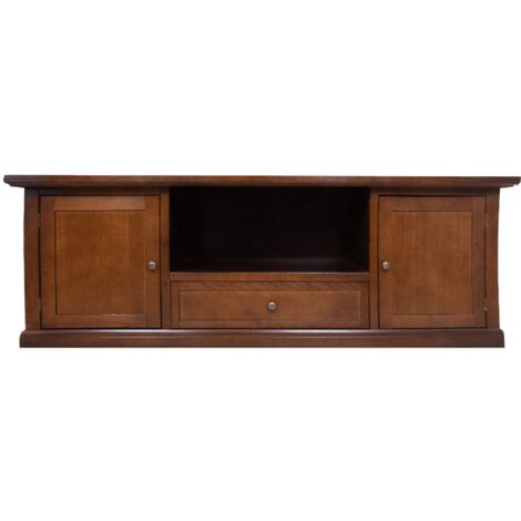 CLAYTON - mobile porta tv in legno massello cm 45 x 160 x 56 h