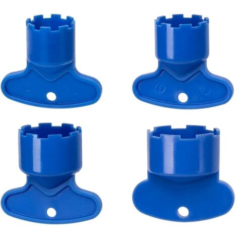 Clé à aérateur portable (lot de 4), outil à main résistant aux chocs, mini clé à aérateur pour robinet, idéale pour la maison