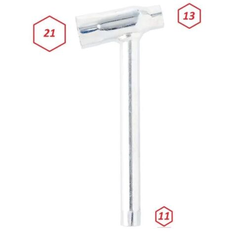 Clé à bougie 11mm + 13mm + 21mm clef à canne tondeuse tracteur voiture camion moto douille