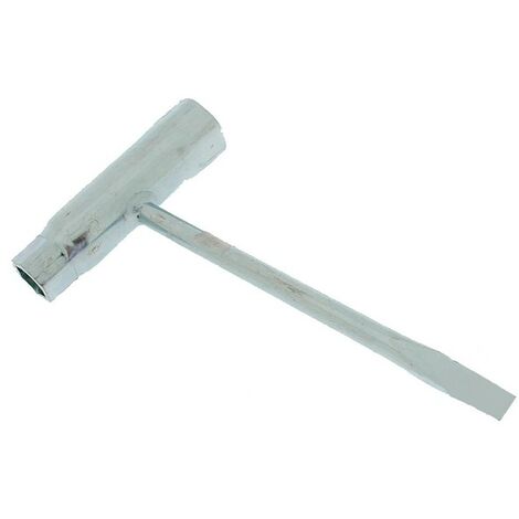 Clé à bougie avec manche 13 x 19 mm – Longueur 140 mm – Accès facile aux bougies d'allumage – Compatible tronçonneuses Mc Culloch
