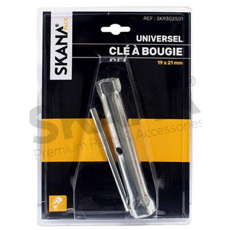 Clé à Bougie D'allumage à Tube. Dimensions: 19 X 21mm, L: 150mm.