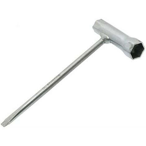 Clé à bougie multiple longueur 200mm hexagonal de 13 et 19mm, tournevis plat