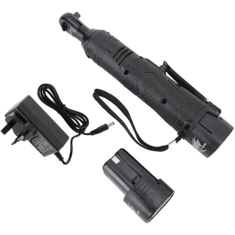 Clé à choc électrique 18V avec batterie Li-ion, angle droit 90°, chargeur 220V prise UK, douille 3/8 pouce