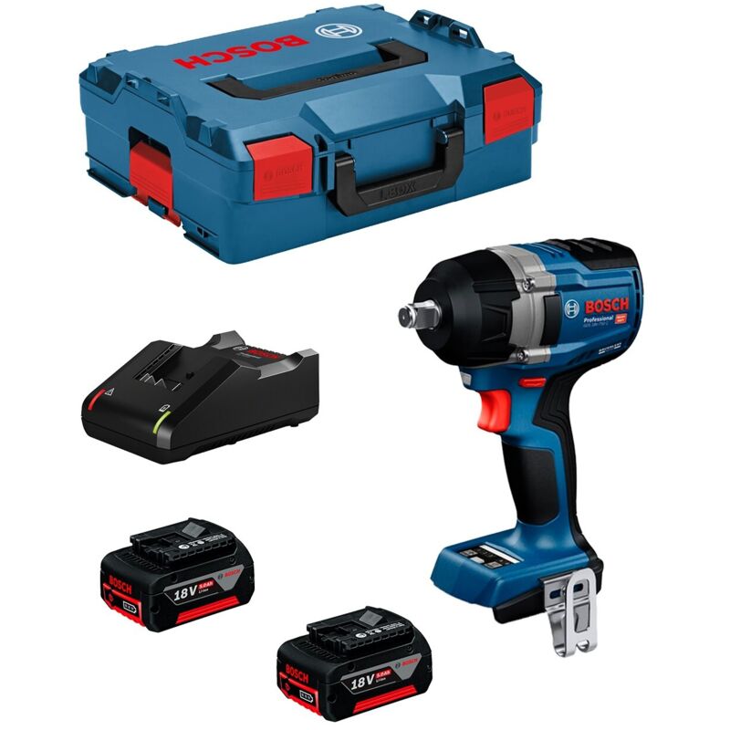 Bosch Professional 18V System boulonneuse sans fil GDS 18V 750 C avec 2 batteries 5 0 Ah chargeur GAL 18V 40 BOXX
