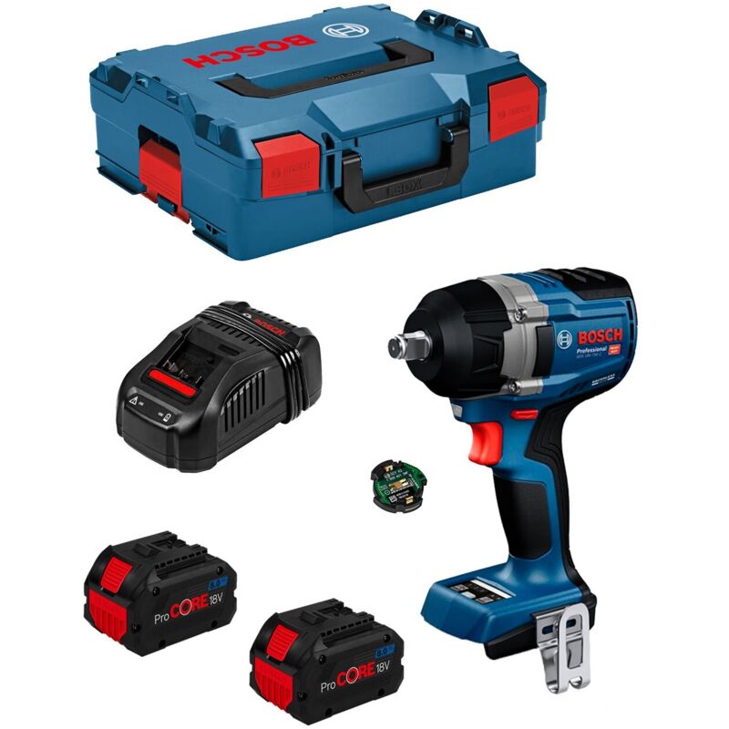 Clé à Chocs BOSCH GDS 18V 750 C 2 x 80 Ah ProCORE + GAL1880CV + Boxx 136 + module Bluetooth GCY42 - vue 2