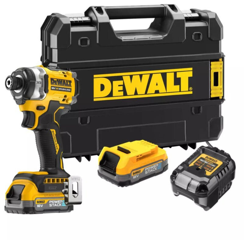 Visseuse à chocs 3 Vitesses 18V 282Nm XR DEWALT avec 2 batteries 18V 1.7Ah chargeur TSTAK DCF860E2T QW - vue 2