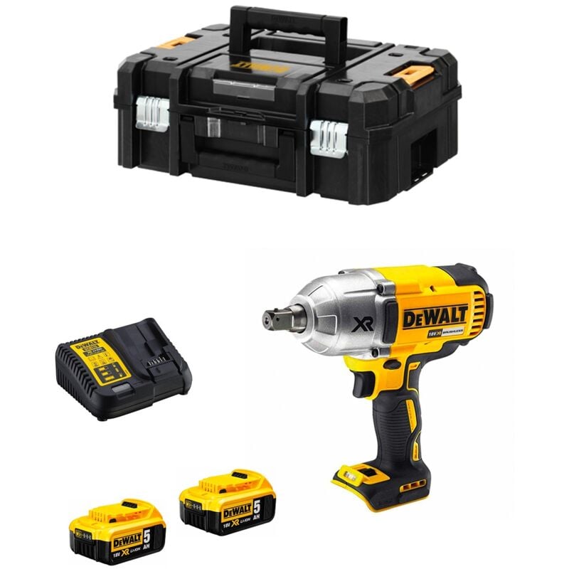 Dewalt - Clé à Chocs DCF899P2T (2 x 5,0 Ah DCB115 tstak ii)