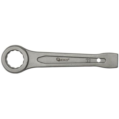 Clé à chocs geko g16022 acier chrome vanadium 22 mm