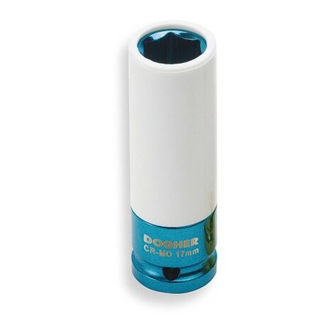 Clé à chocs hexagonale 1/2 bleu 17mm  DOGHER 575-17