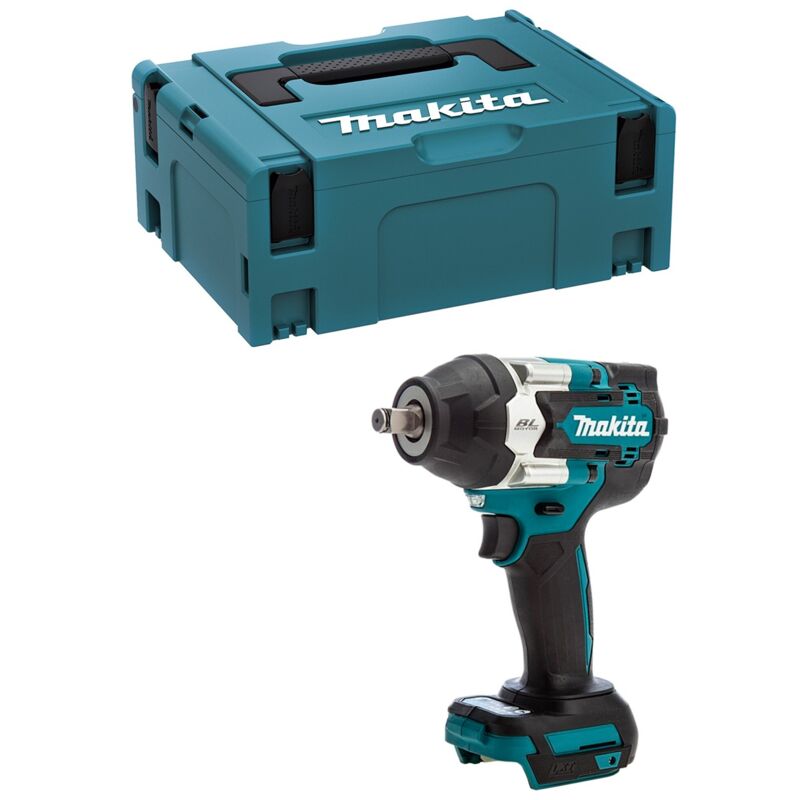 Boulonneuse à chocs lxt 18V 1/2' 700Nm Brushless en coffret Makpac Makita DTW700ZJ (produit seul)