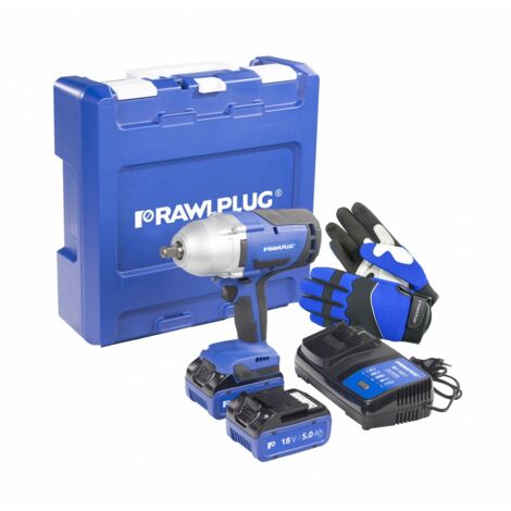 Clé à chocs RawlPlug R-PIW18-XL2 18 V 2x5 0 Ah accu.