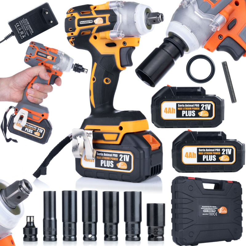 Avvitatore a percussione a batteria Rosfix Orange Doberman 21V OD21V + Accessori + 2x Batteria 4Ah