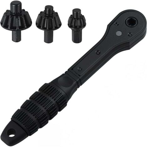 Clé à cliquet 2 en 1 pour mandrin de perceuse – Clé de remplacement universelle pour mandrin de perceuse, compatible avec la plupart des perceuses et outils électriques.