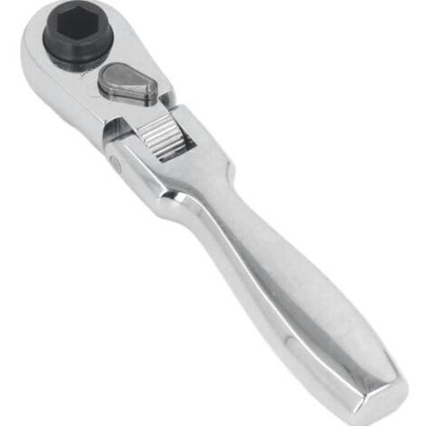 Clé à Cliquet à Tête Mobile, Flexible à 180 Degrés, Bouton de Dégagement Rapide de 1/4 Pouces, clé à Douille pour Mécanique
