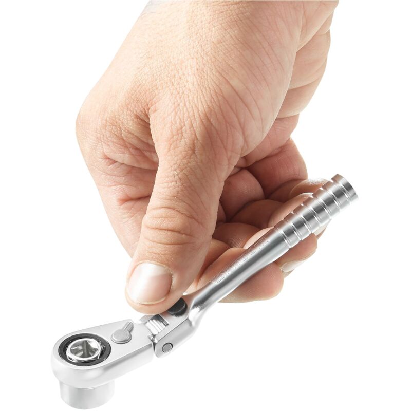 Clé à cliquet hexagonale Facom Cliquet à manche 1/4'', longueur 115 mm ( Prix pour 1 )