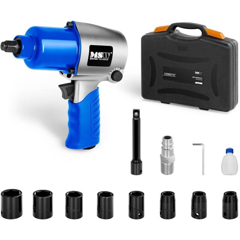 Clé à Cliquet Pmatique Visseuse Choc 700 Nm 8000 Tr/Min Poignée Ergonomique