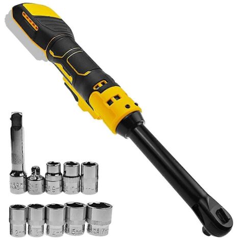 Clé à cliquet sans fil extensible 3/8 po, ensemble de clés à cliquet électriques