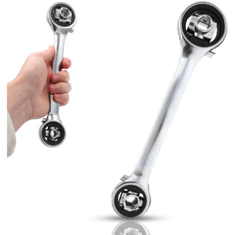 Clé à Cliquets 8 en 1 en Acier Carbone 45 - Serrage / Desserrage rapide - Roulements à billes