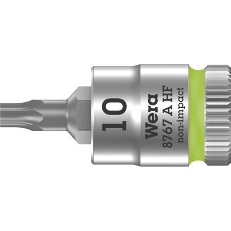 Cle a cricchetto WERA 8767 A HF Tory T10, lunghezza 28,0 mm, trazione 6,3 mm (1/4")