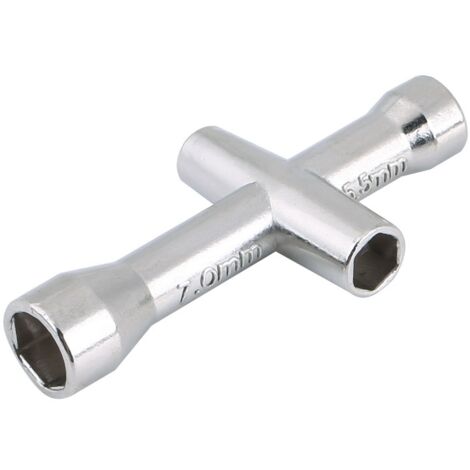 Clé à croix multifonction pour vis et écrous M2, M2.5, M3, M4 - Outil polyvalent