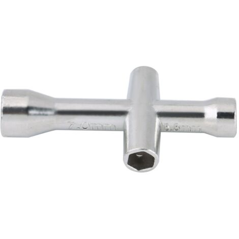 Clé à croix multifonction pour vis et écrous M2, M2.5, M3, M4 - Outil polyvalent