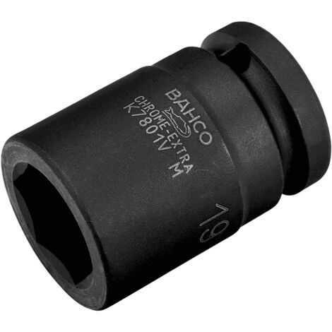 Clé à douille Bahco k7801vm-17 finition phosphate renforcée
