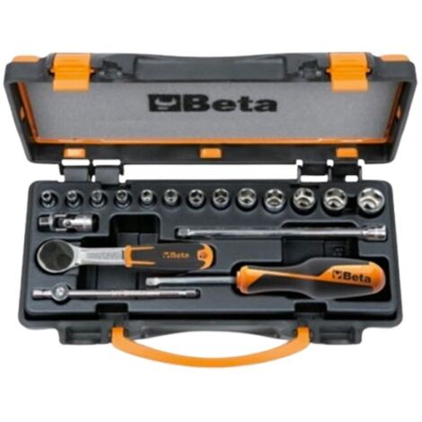 Clé à douille et jeu d'accessoires 1/4 beta 900/c13-5 - 18